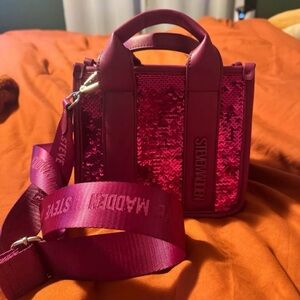 Steve Madden Fuchsia Sequin Mini Bag